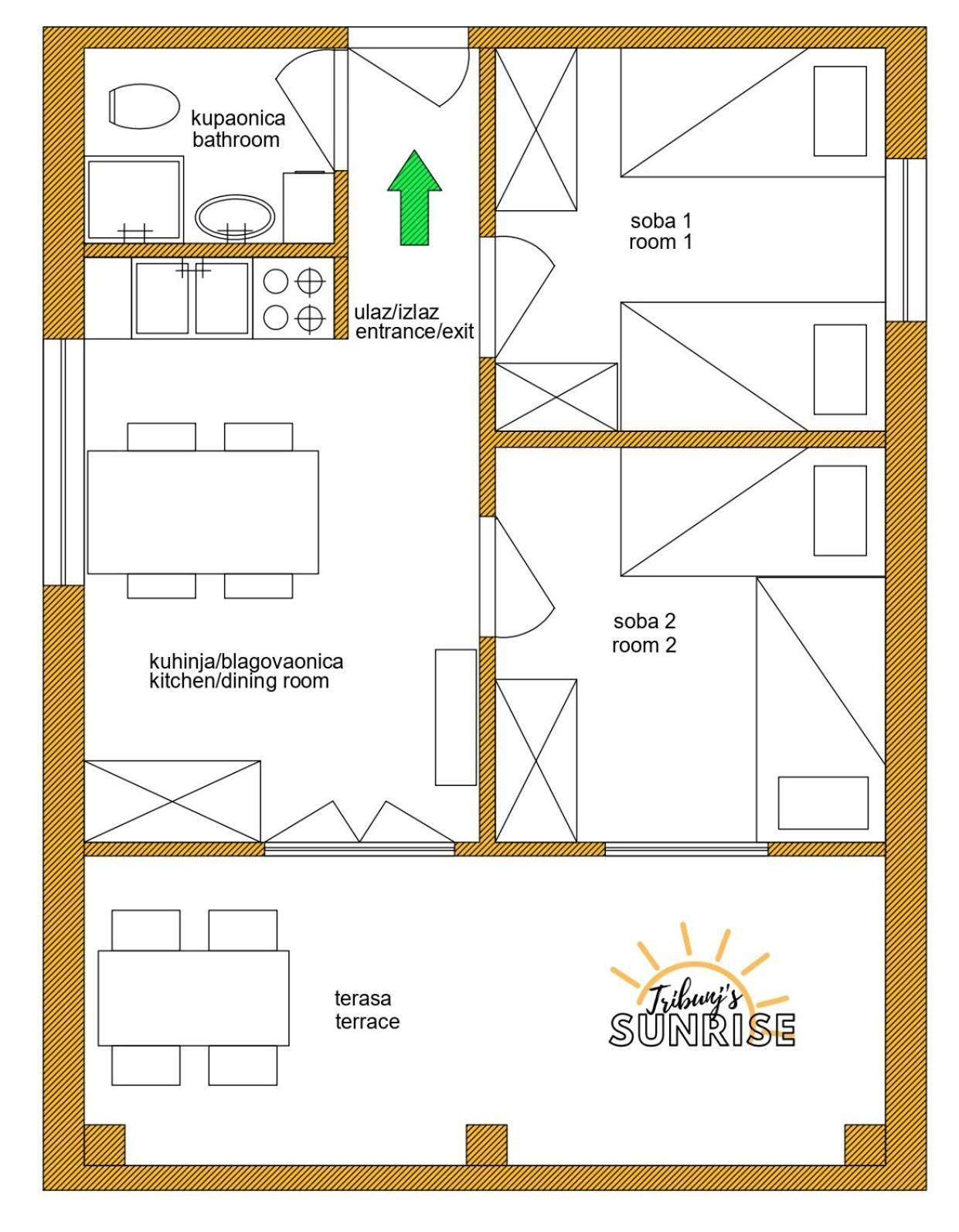 Appartamento Tribunj Sunrise Esterno foto